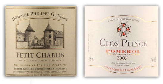 Petit-Chablis-and-Pomerol-labels