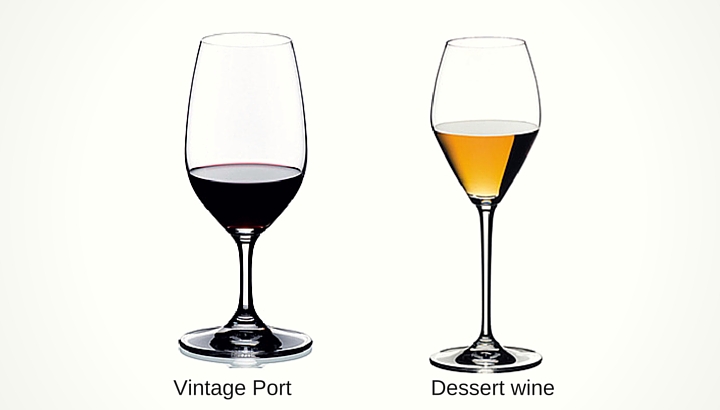 Types of Dessert and Fortified Wine Glasses