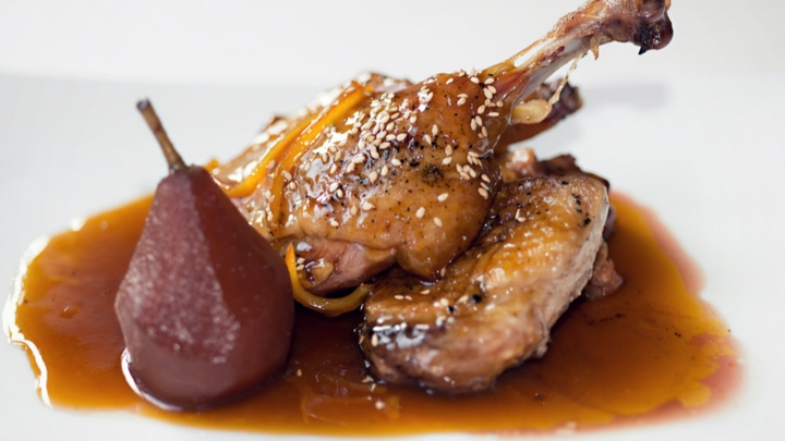 confit duck and wine pairing