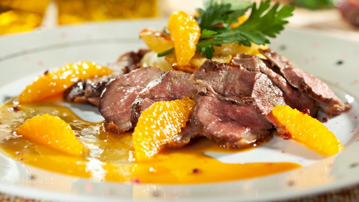  Duck a l'Orange and wine pairing