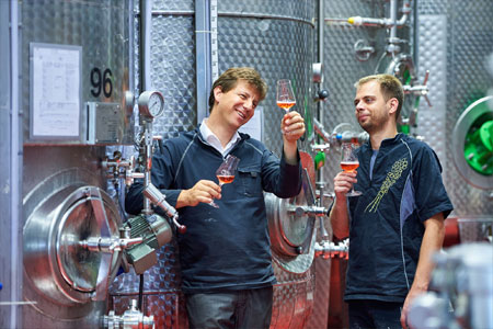 Inspecting-Pri-Secco-samples