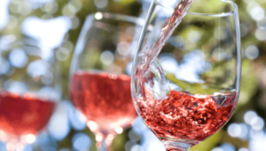 top summer organic wine brands - rose wine being poured