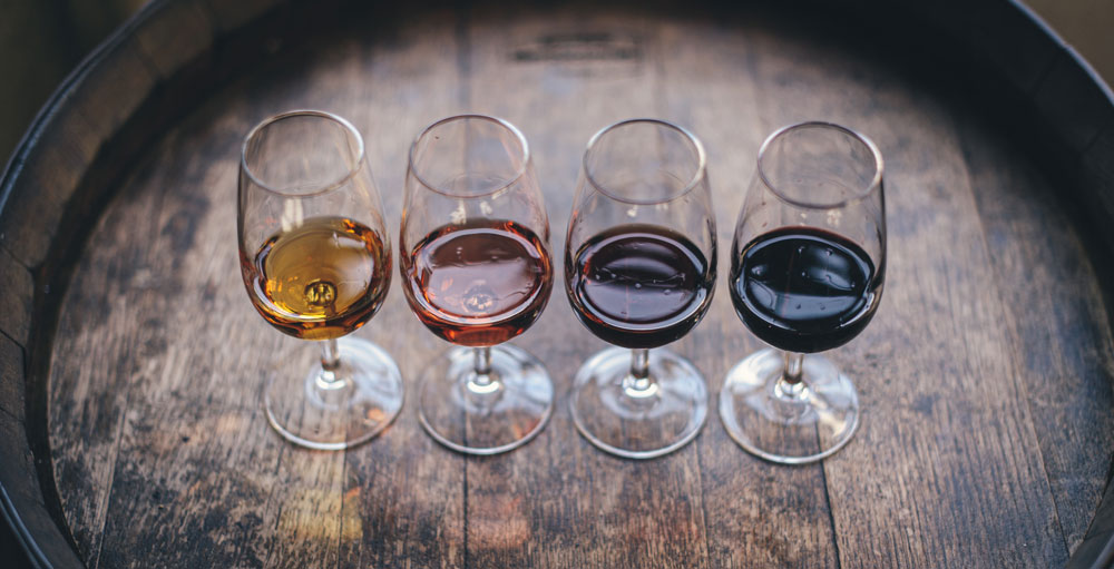 Four glasses of Sherry