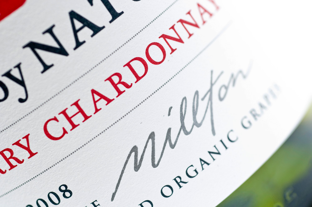 Organic Chardonnay Wine Label