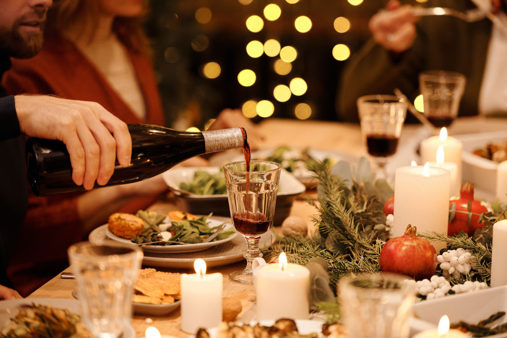 vegan vegetarian christmas food wine pairings