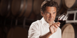 what does it mean if wine is organic - Jean Claud Mas in his cellar